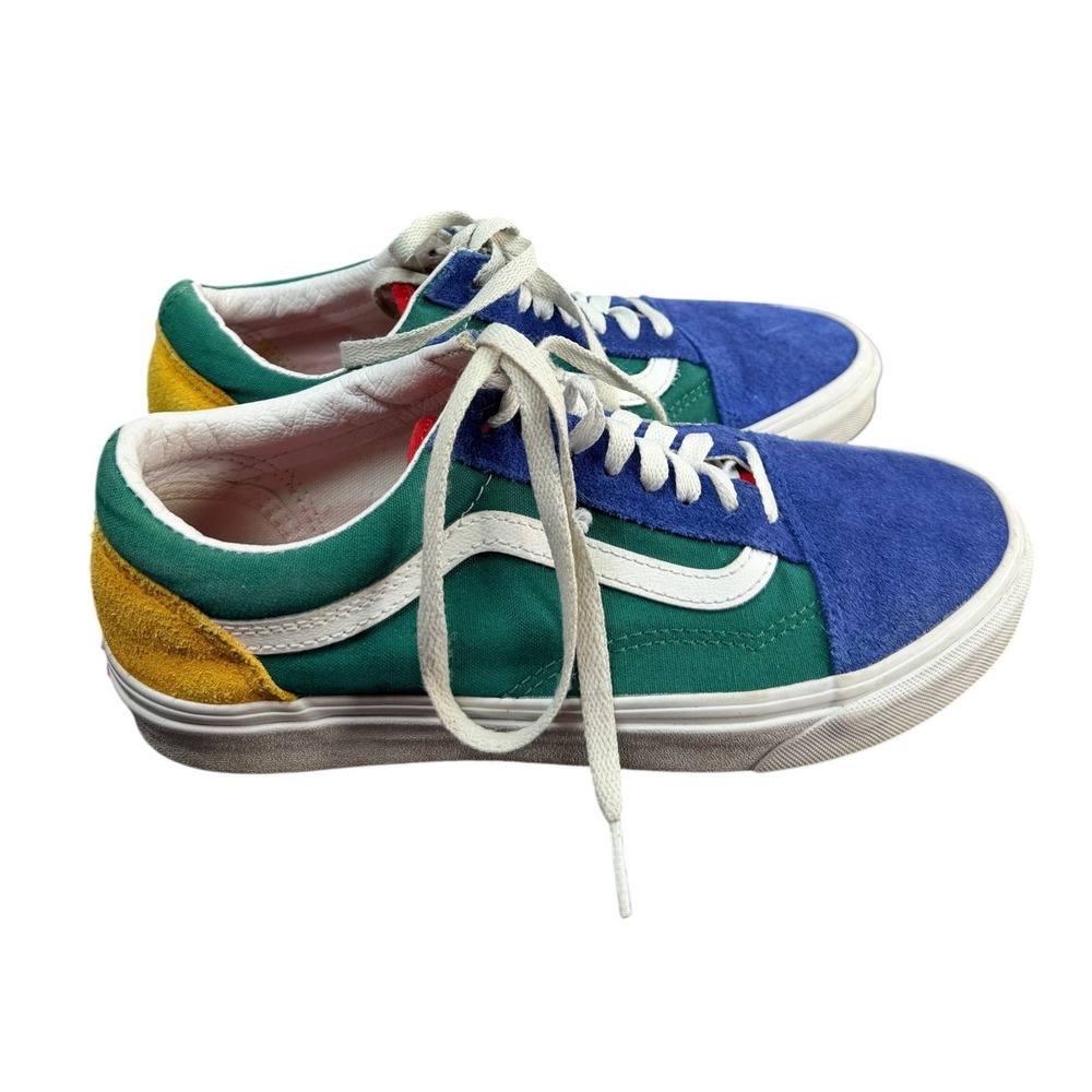 Vans Old Skool Sneakers Mens 7.5 Womens 9 Colorblock Retro Skater Low Top Shoes
